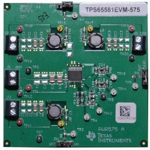 TPS65581EVM-575, Средства разработки интегральных схем (ИС) управления питанием TPS65581 EVAL MOD