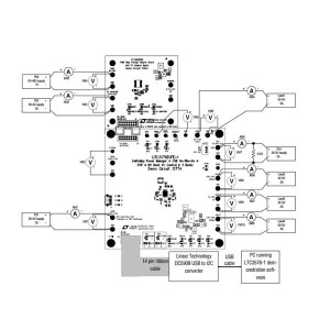 DC1577A, Средства разработки интегральных схем (ИС) управления питанием LTC3576EUFE-1 Demo Board - Switching Pow