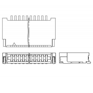 046284006001846+, Соединители FFC и FPC 0.5mm Pitch 6pos RA Dual LIF Au