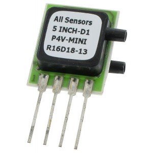 5INCH-G-P4V-MINI, Датчики давления для монтажа на плате 0-5" Gauge 4V Commer 4.5 to 5.5VDC supply