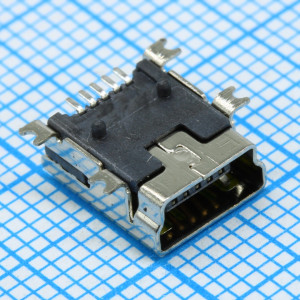 L-KLS1-229-5FB-B-R, Разъем мини USB угловой SMD лента на катушке