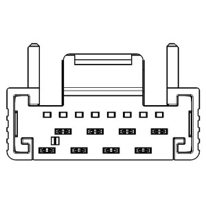 484640, Проводные клеммы и зажимы MiniBridge8Female KoshiriPos straigth