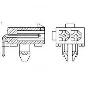 770966-2, Штыревые и гнездовые соединители 2 POS R/A PC PLUG