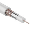 Кабель коаксиальный RG-59U, 75Ом, Cu/Al/Cu, 64%, 305м, INDOOR, белый