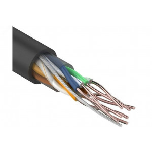 Кабель витая пара  UTP 4PR 24AWG, внешний без экрана, CAT5e, одножильный, бухта 305м