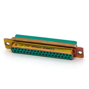 DCMAM37S-FO, Стандартные соединители D-Sub  DSUB 37 F CRIMP F0 ZINC