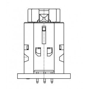 DF62WZ-9P-2.2DSA(50), Проводные клеммы и зажимы Header 2x2.2mm 3 Row Wire-to-Wire