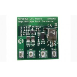 ADM00433, Средства разработки интегральных схем (ИС) управления питанием MCP16301 5V/600mA Low Noise Eval Board