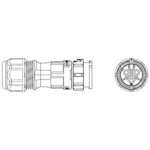 CC-02BMMB-QL8APP, Цилиндрические метрические разъемы C-20A 02P Field Inst Scw In M CONN M PIN