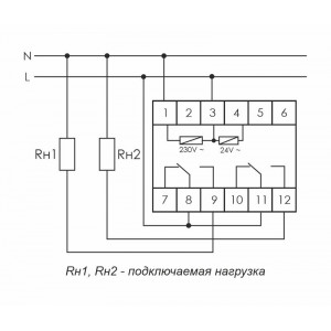 Реле времени PCU-510 2х8А 230В 2 перекл. IP20 многофункц. монтаж на DIN-рейке F&F EA02.001.009