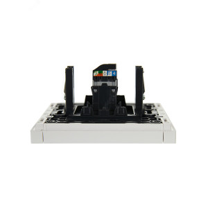 Розетка компьютерная RJ45 кат.5E FORTE&PIANO FP232 бел. IEK FP-K10-1-K01