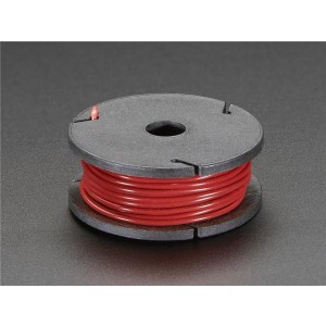 3068, Принадлежности Adafruit  Stranded-Core Wire Spool - 25ft - 22AWG - Red