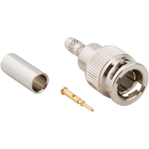 031-70251, РЧ соединители / Коаксиальные соединители MINI BNC CRIMP PLUG 75ohm 735 735A1