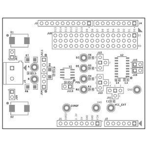 MAX33072ESHLD#, Средства разработки интерфейсов EVKIT of MAX33072E family. Dual voltage RS-485, +/-70V FP, +/-40V CMR, +/-40kV ESD HBM, 500Kbps, polarity pin