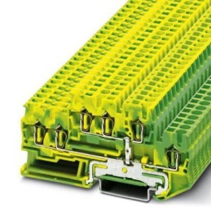 3038532, Клеммные колодки для DIN-рейки Feed-thru MOD TERM GREEN-YELLOW