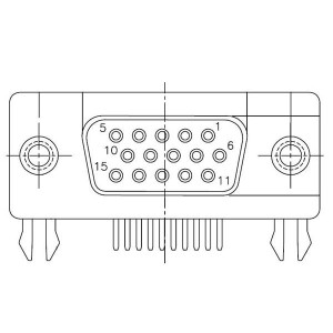 17EBH-015S-AM010, Соединители с высокой плотностью контактов D-Sub D-SUB HD R/A