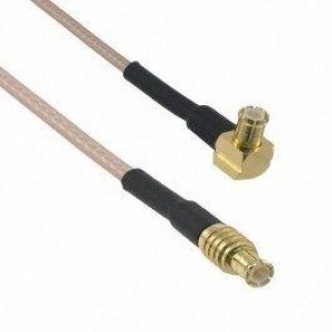 255103-01-12.00, Соединения РЧ-кабелей MCX Straight Plug to R/A Plug RG316U 12in