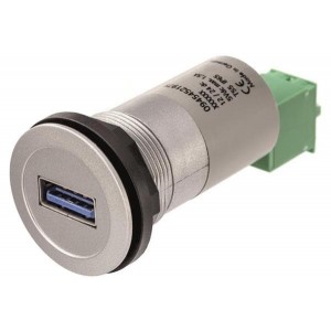 09454521979, USB-коннекторы har-port USB charger 5V/1,5A silver