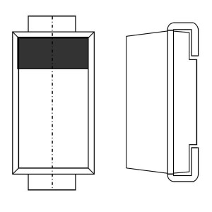 RB162L-40TE25, Диоды и выпрямители Шоттки DIODE SCHOTTKY 60V 1A 2PIN SOD-106