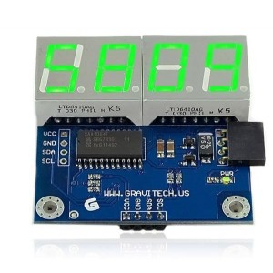 I2C-7SEG-v3, Средства разработки визуального вывода I2C 4-Digit 7- Segment Display v3.0