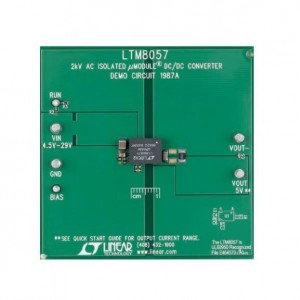 DC1987A, Средства разработки интегральных схем (ИС) управления питанием LTM8057 Demo Board - 2kV Isolated, 1.5W