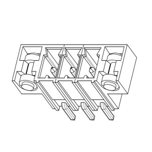 2213933-2, Съемные клеммные колодки SMT TB R/A HEADER RET, 3.5MM, 2 POS