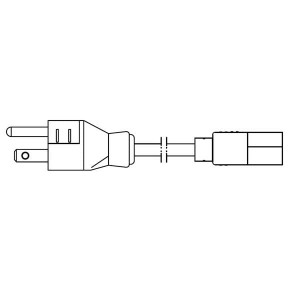 212099-01, Кабели питания переменного тока NA 3 COND 6'0" SVT 18AWG