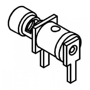 R280220027, РЧ соединители / Коаксиальные соединители ACC CBL TERM NON MAG R/A PCB MNT CBL 2.6