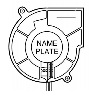 BG0703-B044-000-00, Blowers DC Blower, 75x30mm, 12VDC, 10.6CFM, 2-Wire