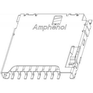 1140084168, Соединители для карт памяти Micro SD 8 Pin PCB Gold