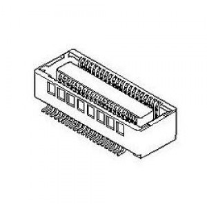 54684-0244, Межплатные и промежуточные соединители 0.4 BtB Rec Hsg Assy 24Ckt EmbsTp Pkg