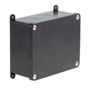 Коробка индустриальная 115х110х46 мм, IP68 с гладкими стенками, черная P68M2516