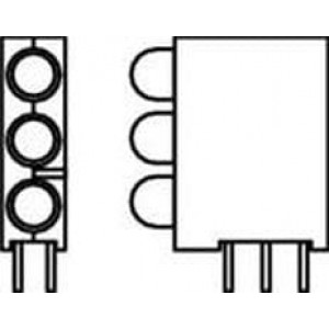 564-0300-222F, Светодиодные индикаторы для печатного монтажа GREEN DIFFUSED