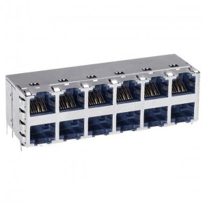 SS-73100-082, Модульные соединители / соединители Ethernet 2x1 High Temp RJ45 StackJack