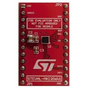 STEVAL-MKI206V1, Инструменты разработки датчика ускорения AIS2DW12 adapter board for a standard DIL 24 socket