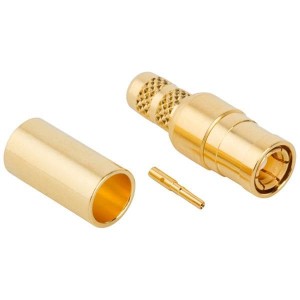 142255, РЧ соединители / Коаксиальные соединители SMB ST CRIMP PLUG RG 58/U-50 GOLD