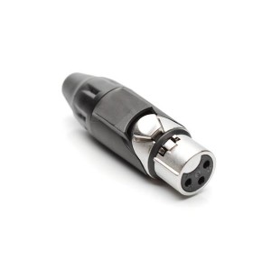 AX3F0M-AU, Разъемы XLR 3P SOCKET F PLUG GLD W BLK MRK SLEEVE