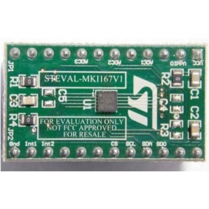STEVAL-MKI167V1, Инструменты разработки датчика ускорения H3LIS200DL adapter board for a standard DIL 24 socket