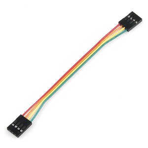 PRT-10364, Принадлежности SparkFun Jumper Wire - 0.1\", 4-pin, 4\"""