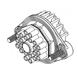 15492531, Автомобильные разъемы 22P FEM ASSEMBLY WEATHER PACK TOWER