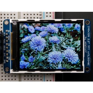 1480, Принадлежности Adafruit  2.2" TFT LCD Display w/microSD Breakout