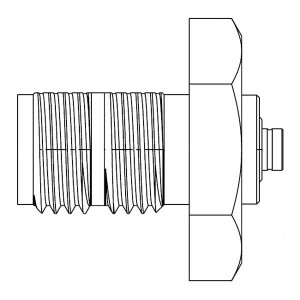 242244, РЧ адаптеры - междусерийные SMA Jack to AMC Jack Connector Adapter