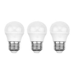 Лампа светодиодная Шарик (GL) 7.5 Вт E27 713 Лм 6500 K холодный свет (3 шт./уп.) 604-036-3