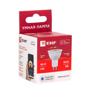 Умная лампа GU10 Connect 5W WIFI RGBW slwf-gu10-rgbw