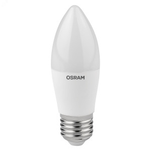 Лампа светодиодная LED Value LVCLB75 10SW/830 10Вт свеча матовая E27 230В 10х1 RU OSRAM 4058075579538