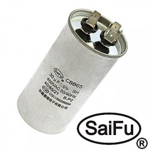 CBB65  30UF  450V (SAIFU), Пусковой конденсатор SAIFU CBB65, 130 мкФ, 450 В