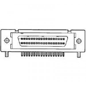 2-5174225-5, Стандартные соединители D-Sub  PLUG 68P R/A Series II boardlock