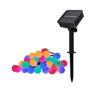 Светильник светодиодный SLR-G07-30M садовый; гирлянда матов. шарики мультицвет солнечная батарея 5040847