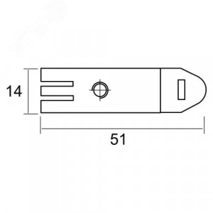 Клипса под профиль OMEGA, FIX KLIP, M4 03504