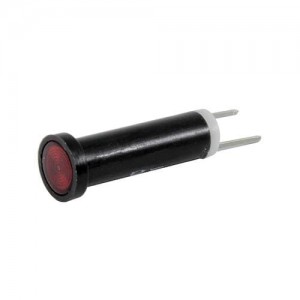 44-NKR28H-CRO, Светодиодные панельные индикаторы Bi Pin Flush Red 28VDC